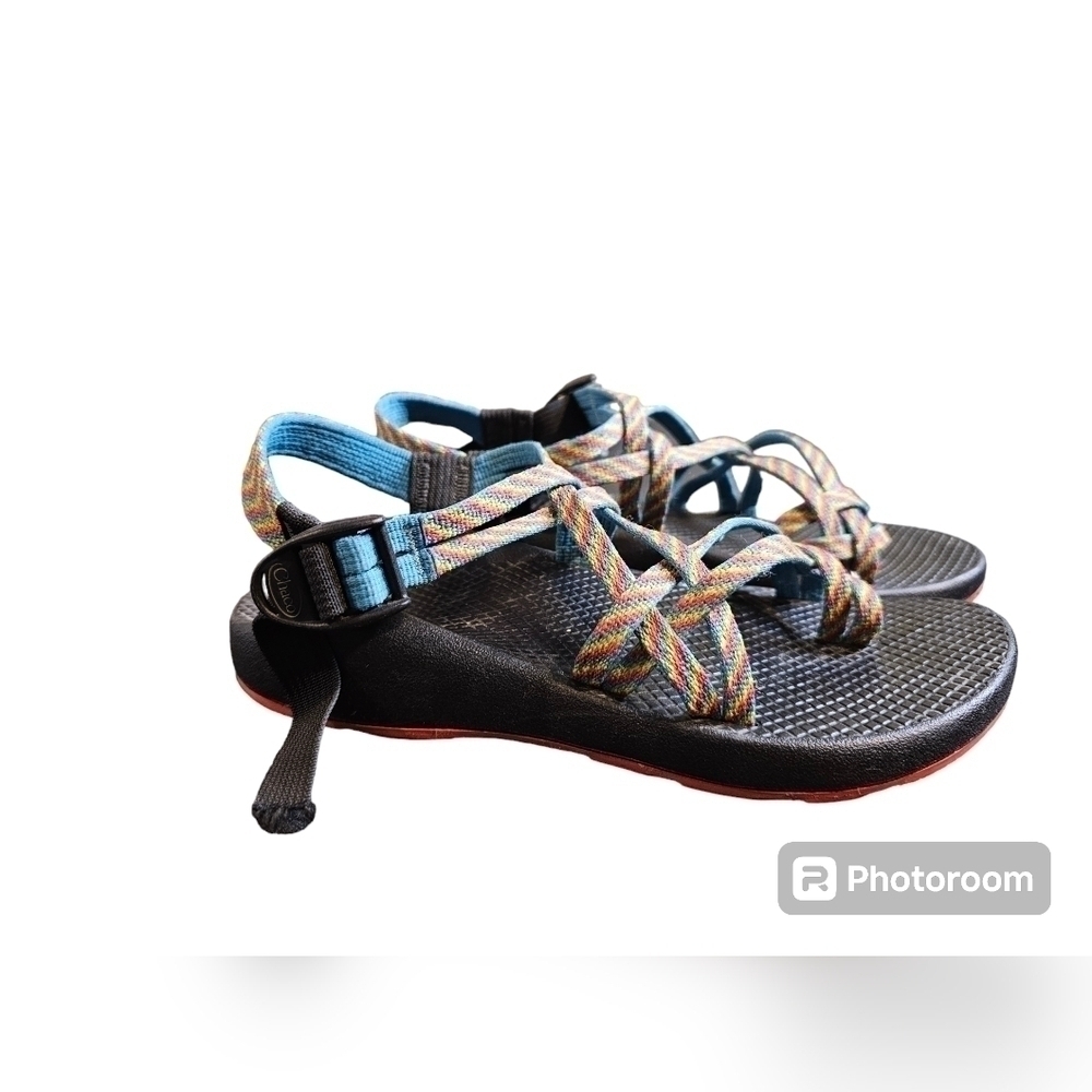 Chaco multi strap/color sandals size 8